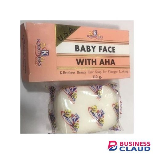 K. Brothers Baby Face Soap With AHA,Beauty Care Soap For Young Looking-110g