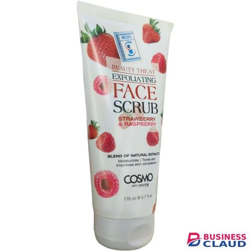 Cosmo Beauty Treat Exfoliating Face Scrub With Strawberry & Raspberry Improves Skin Complexion jm
