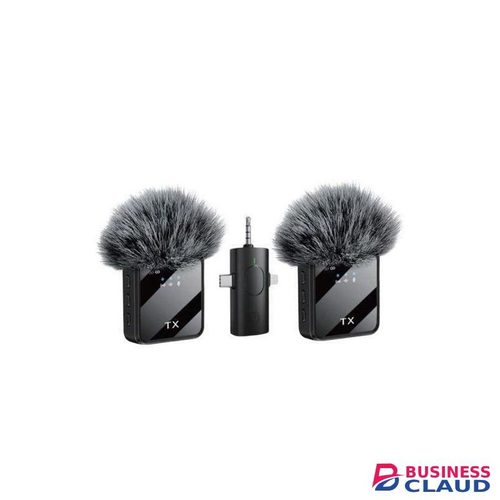 TX F11-2 Wireless Microphone 3-in-1 Kit – Dual Lavalier Mic for iPhone, USB-C & Camera - Content Creators Vlog Mic Kenya in 1-kit-dual-lavalier-mic-for-iphone-usb-c-camera-content-creators-vlog-mic-kenya