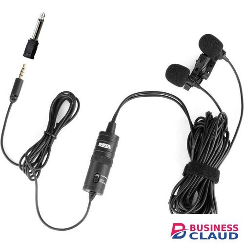 Boya BY-M1DM Dual Lavalier Microphone Kit for Interviewers, Educators, and Creators