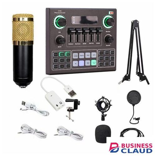 BM800 Recording Microphone Kit with V9 Live Sound Card for Online Content Creators