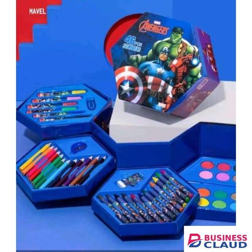 46PCS Complete Art Set – Drawing, Painting & Coloring Kit for Kids and Beginners