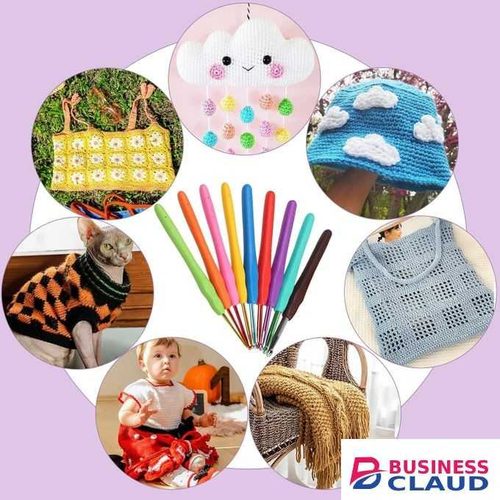 CYFAZA 58Pcs Crochet Starter Kits with Yarn and Storage Bags for Beginners