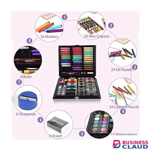 150 PCS Art Set for Kids – Drawing, Coloring & Painting Kit Kenya in One-streaming-microphone-and-led-light-set-with-tripod-for-phone