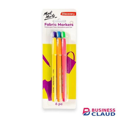 Mont Marte Fabric Markers Discovery 6pc