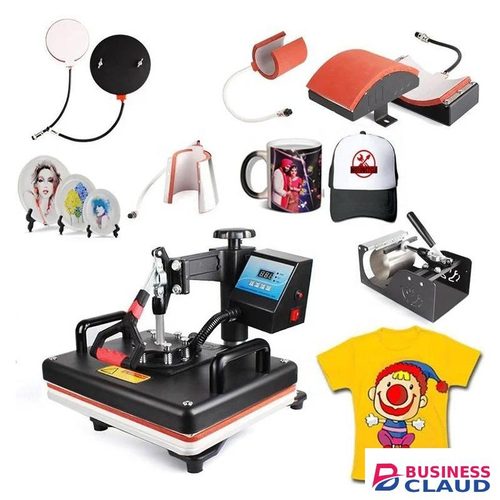 8 In 1 Combo Heat Transfers Machine Sublimation Digital Display Advanced Heat Transfer Machine For T-shirt/Mug/Hat//Slate/Glass