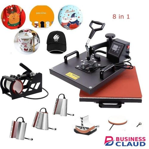38*30CM Advanced Heat Press Machine 8 In 1 Heat Press Machine Sublimation For Mug/hat/T shirt/Phone cases