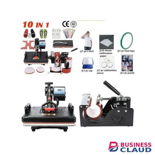Advanced New Design 10 In 1 Combo Heat Press Machine,Sublimation/Heat Press,Heat Transfer Machine For Mug/Cap/T Shirt/Phone Case