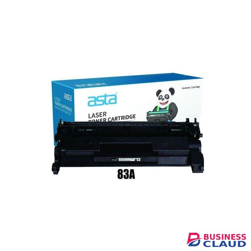 Asta HP 83A Black Toner Cartridge - High Yield LaserJet Cartridge for Exceptional Prints