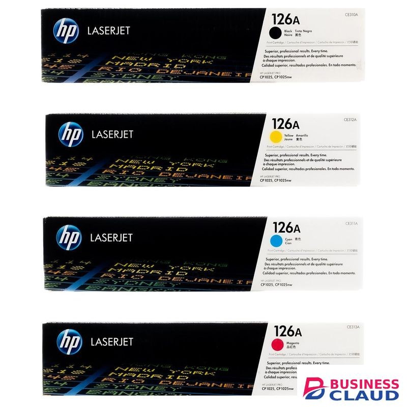 HP Toner 126A ORIGINAL B C Y M (CE LaserJet Toner Cartridge