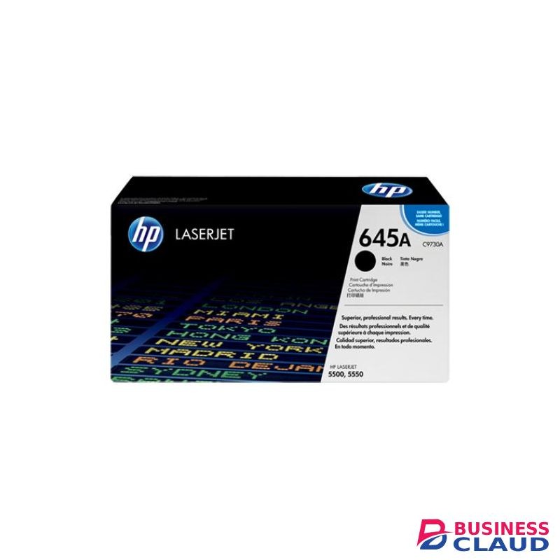 HP 645A Black LaserJet Toner Cartridge (C9730A)