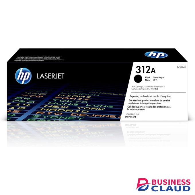 HP 312A Black Toner Cartridge, Works with Color LaserJet Pro MFP M476 Series - CF380A