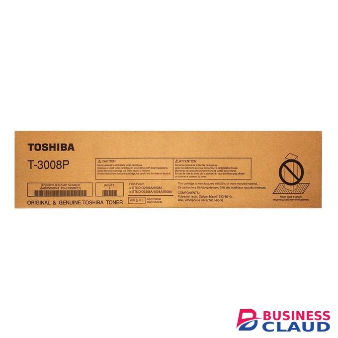 Toshiba T-3008P Original Black Toner Cartridge.