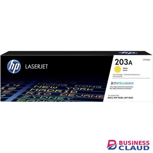 HP CF542A 203A Original LaserJet Toner Cartridge, Yellow