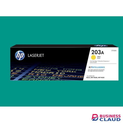 HP 203A Yellow Original LaserJet Toner Cartridge (CF542A) – High Yield, Vibrant Color Print for Color LaserJet Pro M254 / MFP M280 Series