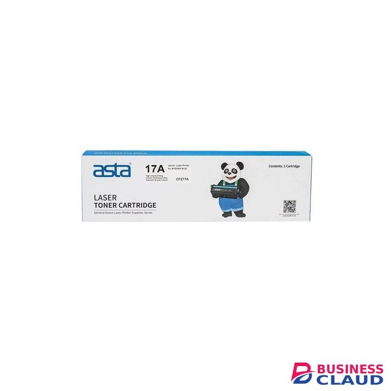 Asta 17A Black LaserJet Toner Cartridge, CF217A