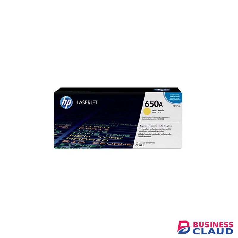 HP 650A Yellow LaserJet Toner Cartridge (CE272A)