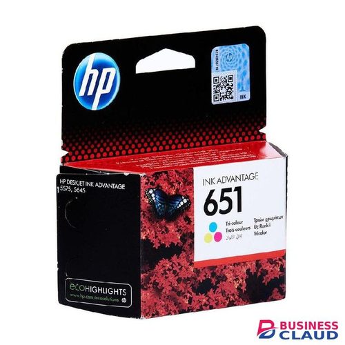 HP 651 Color Original Ink Cartridge +FREE PEN