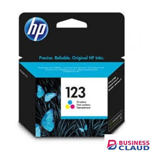 HP 123 Ink Cartridge Tri-color GENUINE ORIGINAL+free Executive Pen