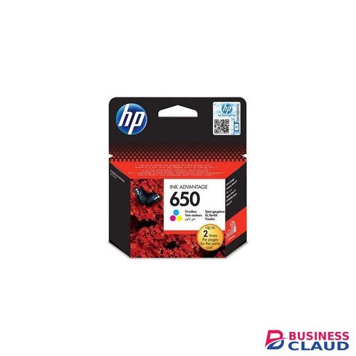HP 650 Ink Cartridge -Tri Color ORIGINAL +FREE EXECUTIVE PEN