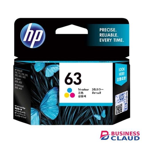 HP 63 Tri-color Original Ink Cartridge +FREE EXECUTIVE PEN