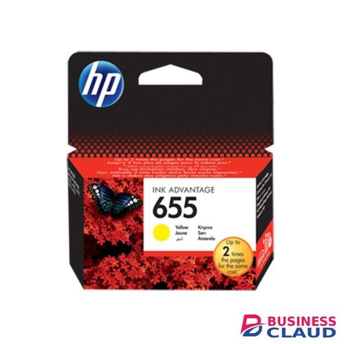 HP 655 Yellow Original Ink Advantage Cartridge +FREE EXECUTIVE PEN