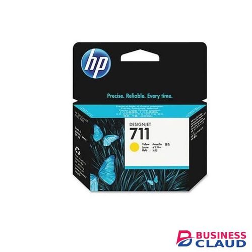 HP 711 Yellow Designjet Ink Cartridge Cz132A +FREE EXECUTIVE PEN