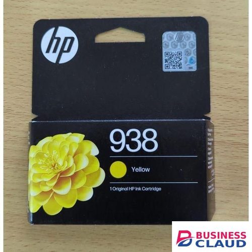 HP 938 Yellow Original Ink Cartridge-4S6X8PE +FREE EXCUTIVE PEN
