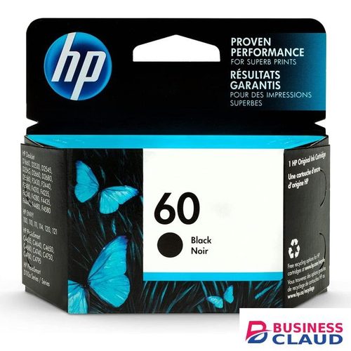 HP 60 Black Original Ink Cartridge +FREE EXECUTIVE PEN