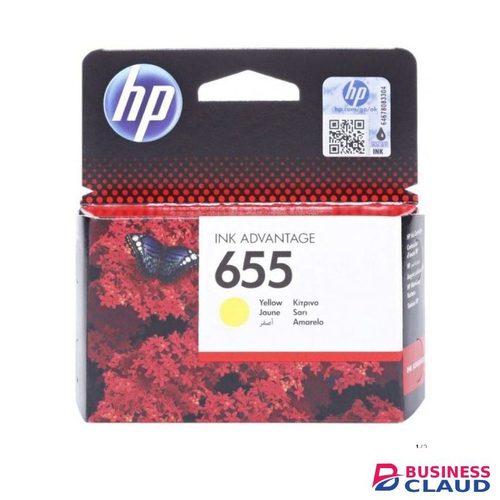 HP 655 Yellow Original +FREE EXECUTIVE PEN