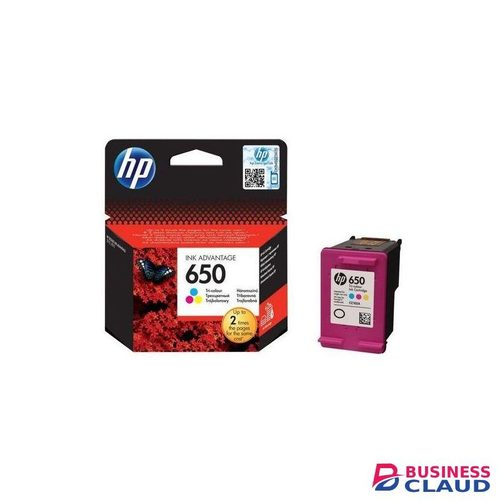 HP CARTRIDGE 650 TRI-COLOR + FREE EXECUTIVE PEN