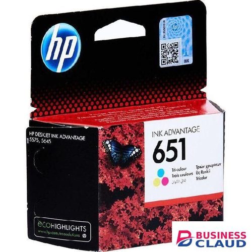 HP 651 Original Ink Cartridge -Tri-color +FREE EXECUTIVE PEN