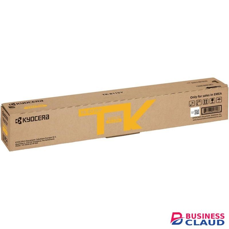 Kyocera TK-8115Y Laser Toner Yellow Original Premium Printer Cartridge For Ecosys M8124, ECOSYS M8130