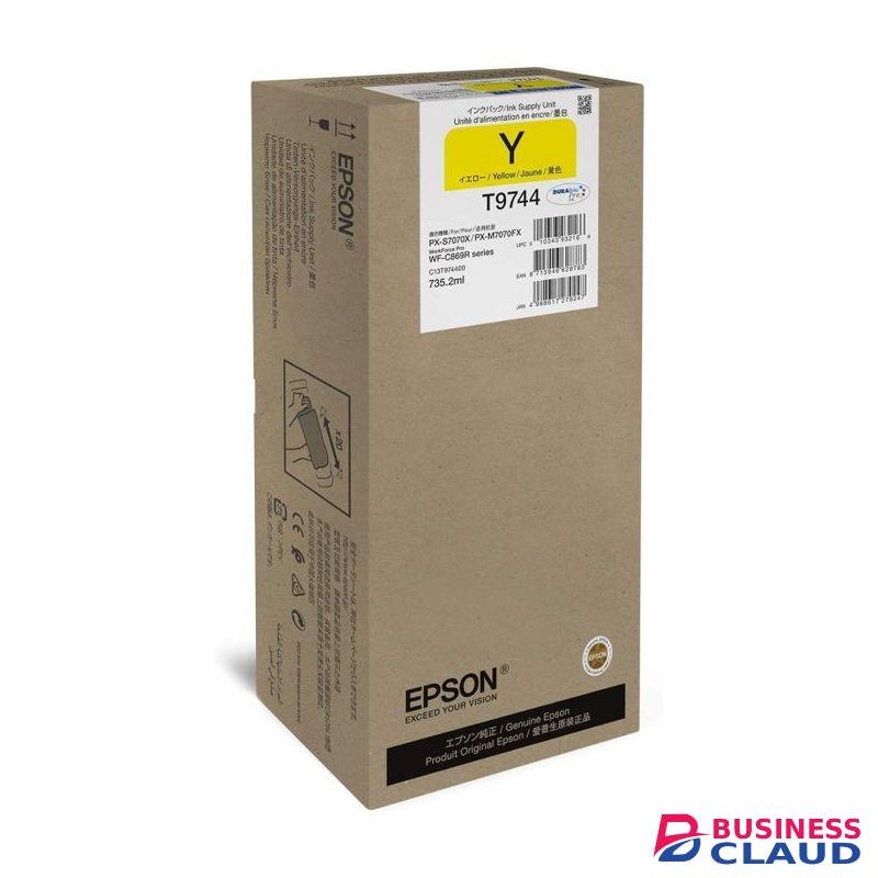 Epson Yellow T9744 XXL Ink Cartridge for WF-C869R Series