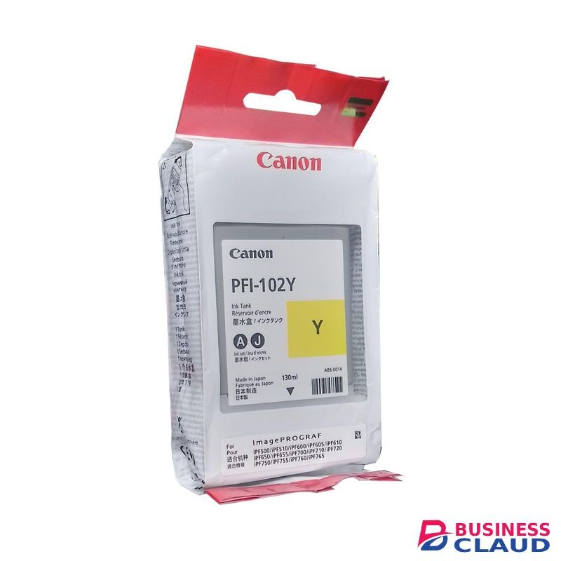 Canon PFI-102Y Original Ink Cartridge, Yellow