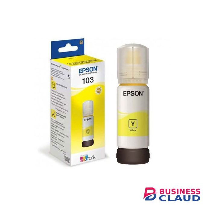 Epson 103 Eco Tank Ink Bottle 65ml - Yellow+ FREE EXECUTIVE PEN