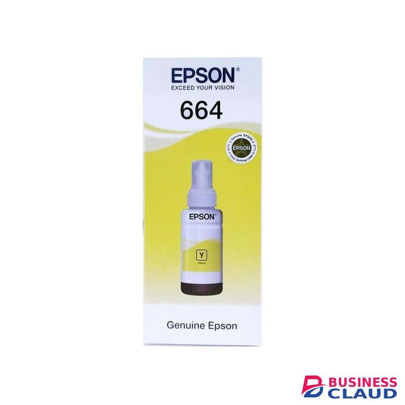 Epson 664 Original Ecotank Ink - Yellow +FREE EXECUTIVE PEN