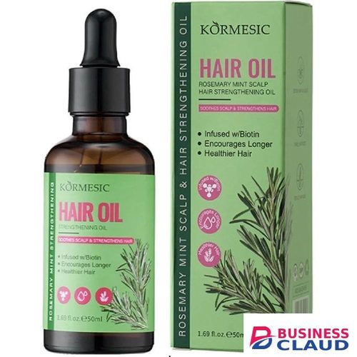 Rosemary Mint Oil Hair Growth and Strengthening Oil Infused with Biotin Nourish Hair Follicles Dry Scalp, Split Ends, Rosemary Mint Hair Loss Treatment & Thickens Hair,Scalp Care Promotes Hair Thickness_50ML