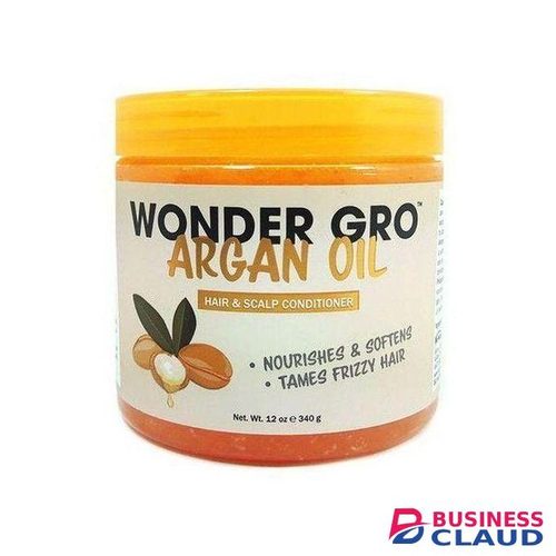Wonder Gro Argan Oil Hair Grease Styling Conditioner, Frizz-Free Treatment - Nourishes & Softens
