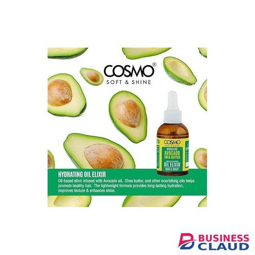 Cosmo Hair Care Soft & Shine Hydrating Avocado & Shea Butter Oil Elixir Hair & Scalp