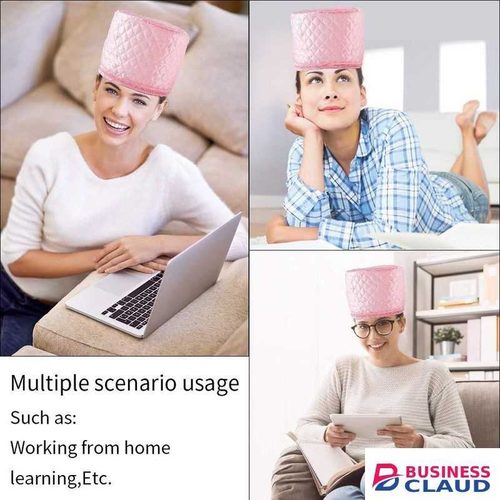 Hair Care Cap, 110V Yomagine Pink Hair Heat Treatment Cap, Deep Conditioning Heat Cap, Thermal Treatment Caps for Hair Spa, Beauty Steamer Nourishing Hat for Family Personal Care