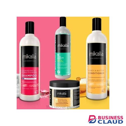 Mikalla Shampoo+Conditioner+Leave In Treatment +Hair Protein Treatment