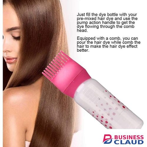 2 pcs Hair Oil Applicator Bottle, Root Comb Applicator Bottle Lightweight Oil Bottle for Hair for Scalp Treatment Essential and Hair Coloring Dye