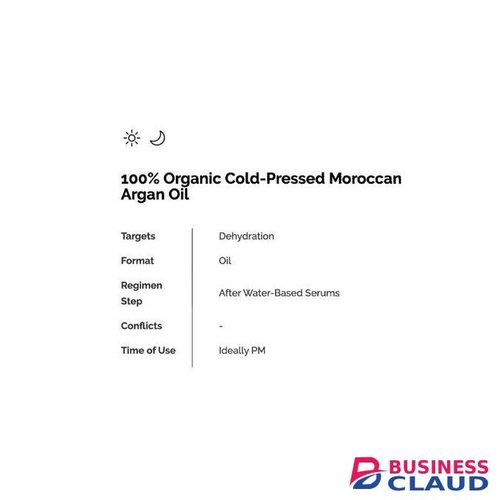 The Ordinary 100% Organic Cold-Pressed Moroccan Argan Oil- For Hair And Skin