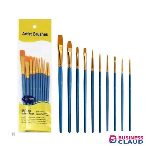 Professional Artist Paint Brushes Set Nylon Hair – 10PCS HB-2874