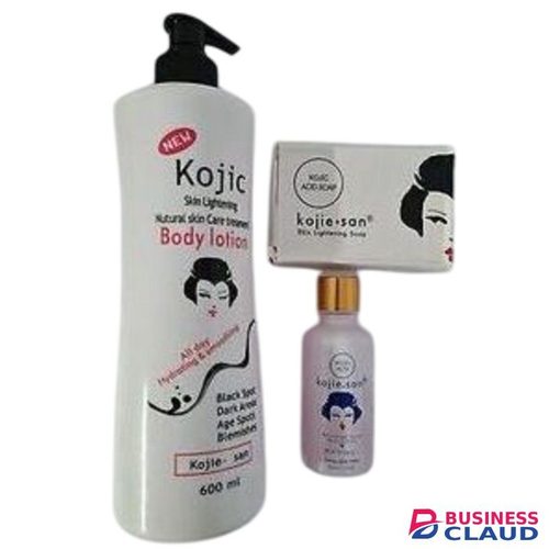 Kojie San Lightening & Brightening Kojic Acid Lotion, Serum &Soap