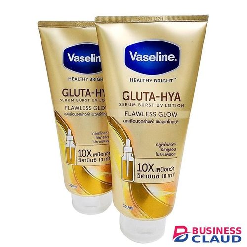 Vaseline Hya Flawless Glow Serum Burst UV Body Lotion,300ML
