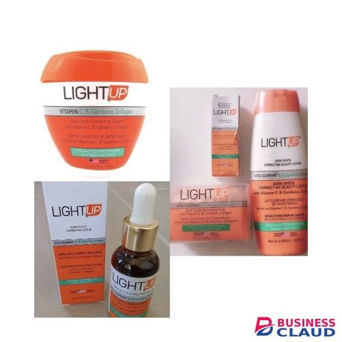 Light Up Action Light Up Skin Lightening Cream Soap Lotion Serum