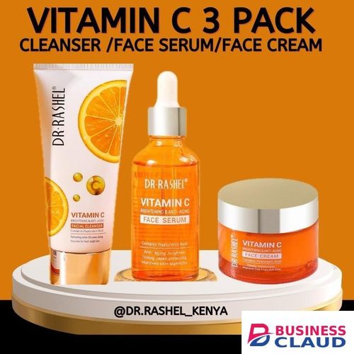 DR RASHEL Vitamin C 3-in-1 Skincare Set – Cleanser, Face Serum & Face Cream in 1-skincare-set-cleanser-face-serum-face-cream