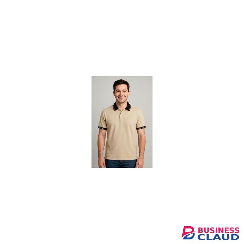 Men’s Classic Beige Polo Shirt/Unisex Beige Polo Shirt